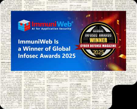 ImmuniWeb® Wins at the 2025 Global InfoSec Awards
