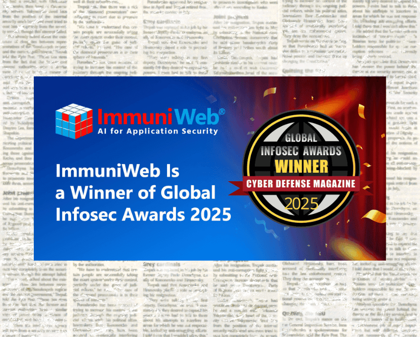 ImmuniWeb® gana en los Premios Globales InfoSec 2025